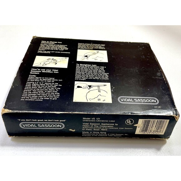 Vintage Vidal Sassoon®️ Professional Mini Max Curling Iron System/ Kit VS121 - Picture 9 of 9